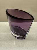 Vase vintage Krosno, couleur améthyste
