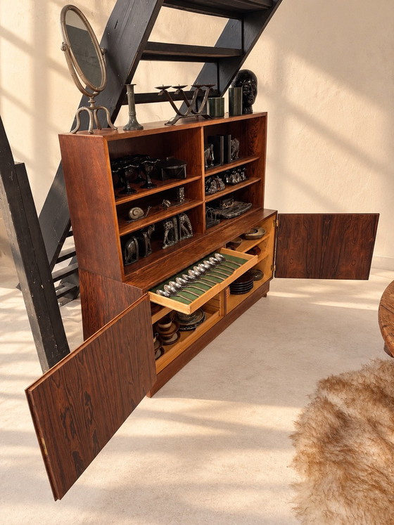 Vetrina vintage danese in palissandro - Danish Control, Credenze, Legno, Marrone (foto 3 di 5)