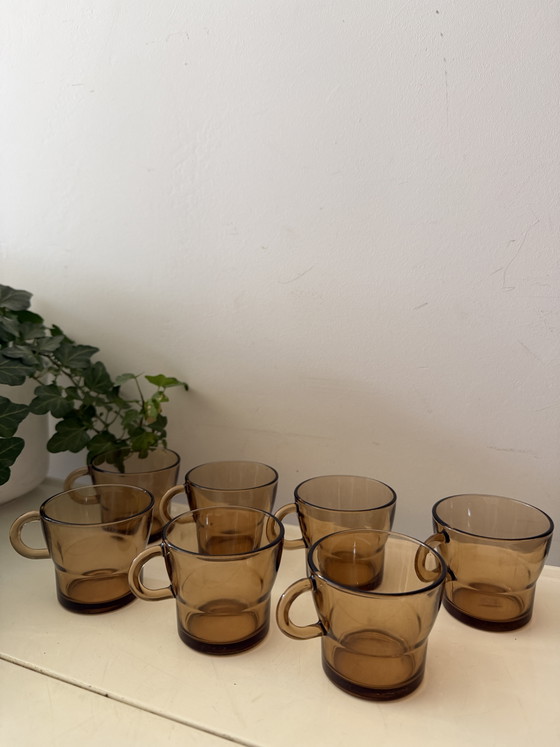 Image 1 of Set of 7 Duralex espresso cups from the 1970s