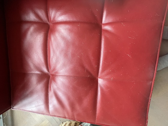 Image 1 of Zanotta Kilt (Emaf Progetti), 2 Banken, rotes Leder