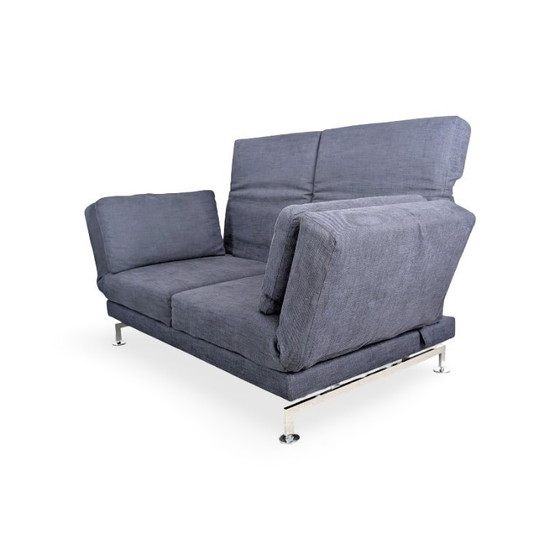 Image 1 of Originele Brühl Moule Sofa, tweezitsbank, zwart design.