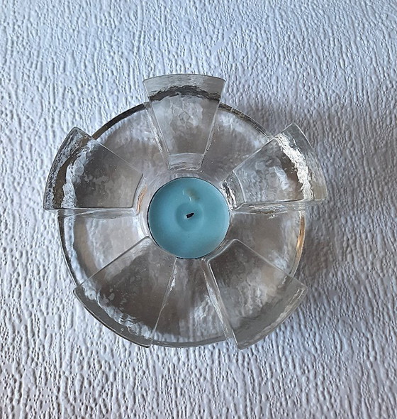 Image 1 of Vintage Georgshütte Glass Design Teapot Warmer / Rechaud / Tea Light Holder – West Germany