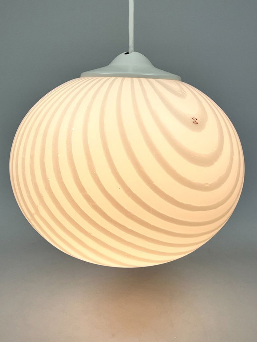 Vintage Hanglamp, Swirl / Zebra, Peill & Putzler, Duitsland 1970's