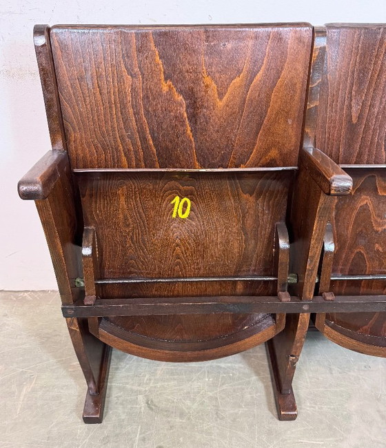 Image 1 of Vintage tweezits bioscoopbank van TON, jaren 60