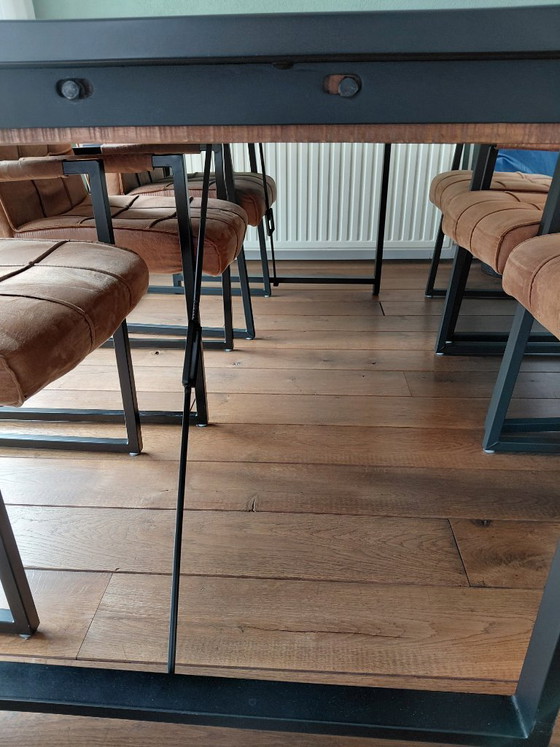Image 1 of Eettafel met 6 stoelen