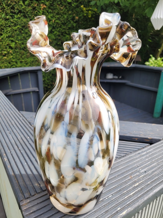 Image 1 of Large hand-blown Murano vase - Vintage - Italy 35 cm