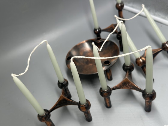 Image 1 of Ensemble de bougeoirs Nagel style moderne du milieu du siècle, années 1960