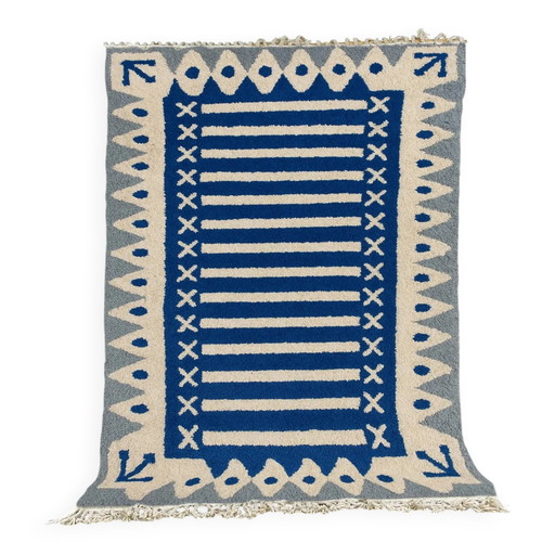 Handmade Berber rug in pure wool 3x2 m