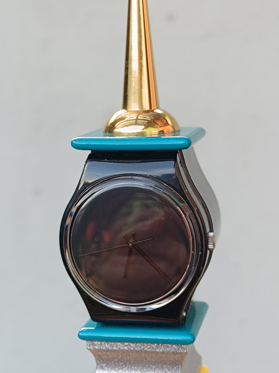 Image 1 of Swatch Special Mendini Tower 1998 horloge de table designer Alessandro Mendini