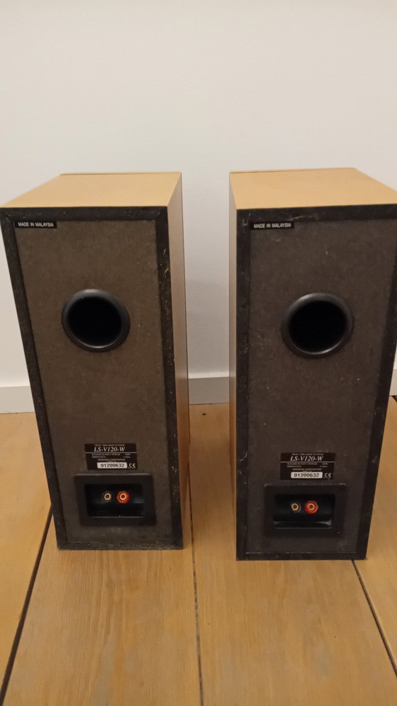 Image 1 of Kenwood LS-V120-W hi-fi speakers