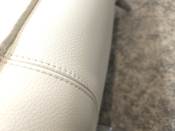 Image 1 of Leolux Tango sofá de diseño de dos plazas blanco crema sofá de cuero Top