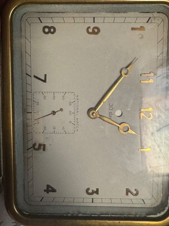 Image 1 of Beautiful heavy oriental brass clock