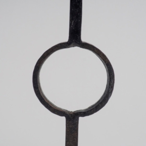 Image 1 of Wrought Iron Standing Candle Stick Holder