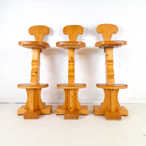 3x vintage bar stool
