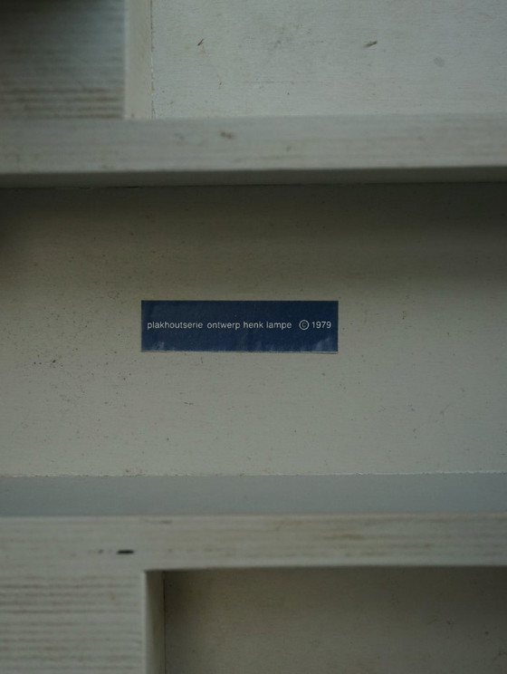 Image 1 of Rare pair of 'Plakhout' Side Chairs by Henk Lampe. 1979