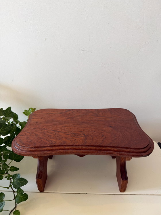 Small vintage wooden plant stand – Plant table (photo 3 of 5)