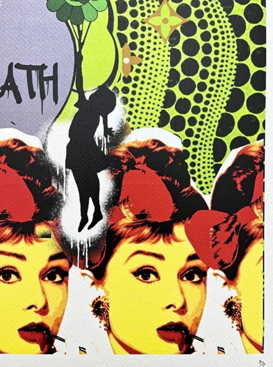 Image 1 of Death Nyc - Audrey Hepburn con la zucca di Kusama - Edizione limitata con certificato