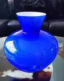 Vaso italiano sfumato di cobalto di metà secolo