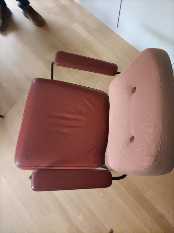 1 x Fauteuil Bert Plantage Kiko, Cuir, Métal, Noir (photo 6 sur 6)