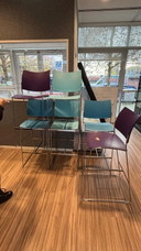 6 moderne Casala curvy stool barkrukken krukken kantoor