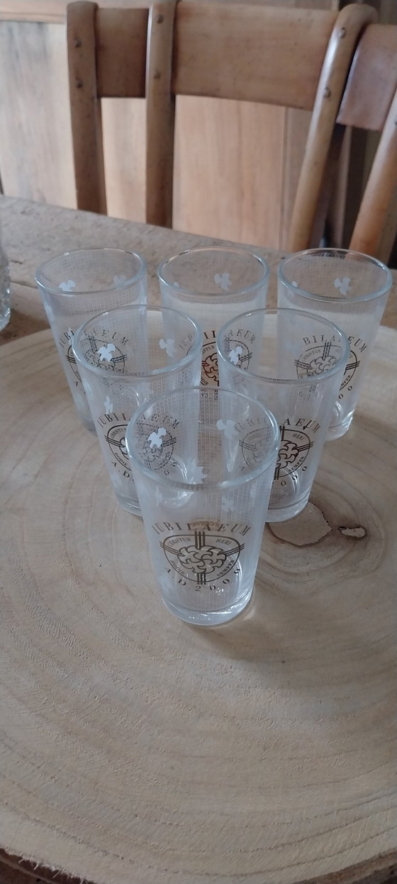 Image 1 of Servizio caraffa e 6 bicchieri di CERVE JUBILAEUM AD 2000 Christus Made in Italy