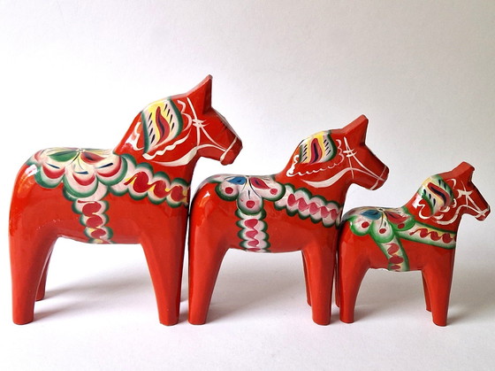 Image 1 of Nils Olsson - 3 chevaux suédois - Signé