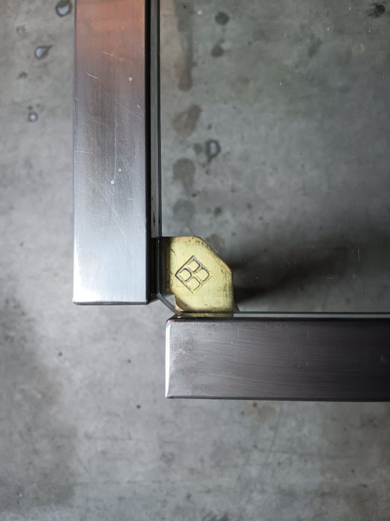 Image 1 of Peter Ghyczy coffee table aluminium and glass 70s