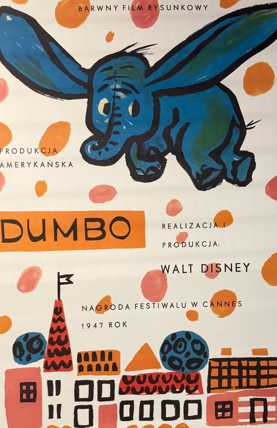 Image 1 of A. Huskowska, Dumbo 1961, Ristampa ufficiale in edizione limitata