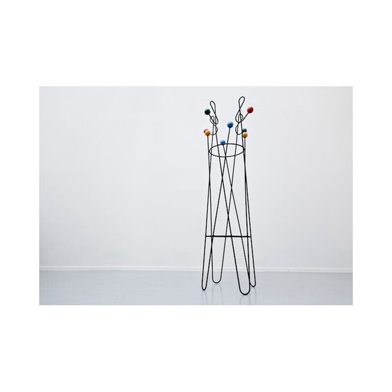 Image 1 of Vintage Coat Rack "Clef de sol" by Roger Ferraud 1950s