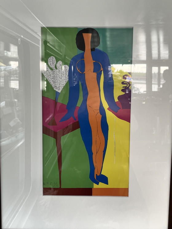 Matisse (1950) In cornice di noce + vetro + passe-partout museale – Henri Matisse, Stampe artistiche, Glass (photo 2 of 6)