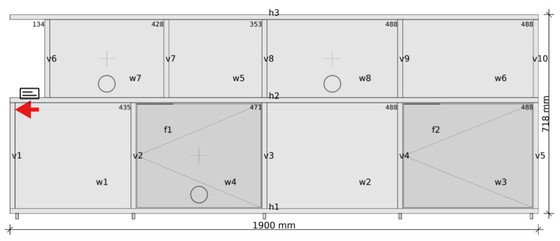 Image 1 of Tylko Sideboard in Midnight Blue with Doors