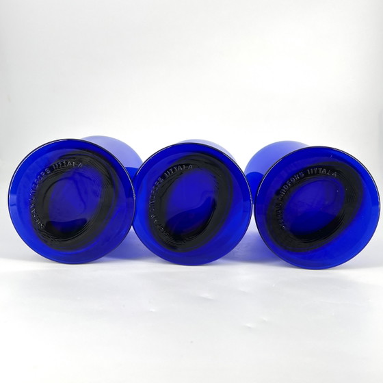 Iittala “Boy” – 3 glazen – Stefan Lindfors – Kobaltblauw – Glazen & Karaffen, Glass (photo 6 of 7)