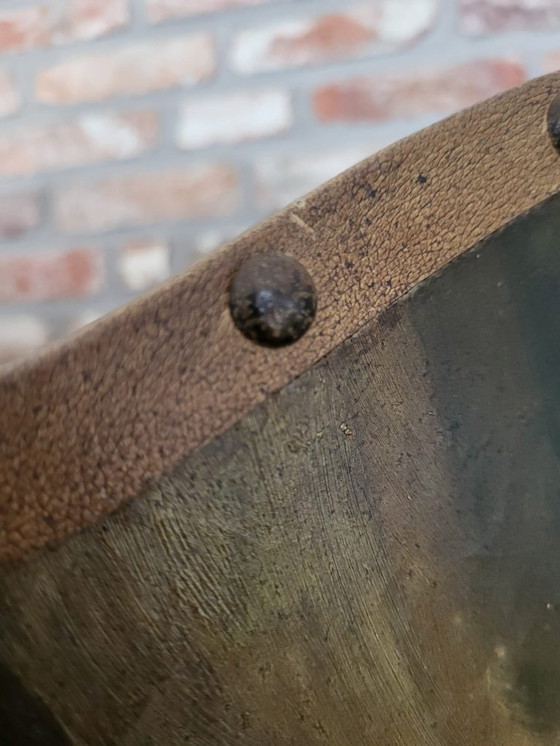 Image 1 of Zeldzaam handgeschilderd Art Deco kamerscherm – in de stijl van Michelangelo’s “Schepping van Adam” (ca. 1920–1935)