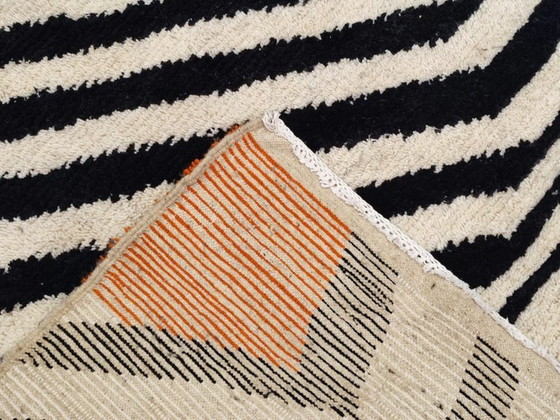 Image 1 of Marokkanischer Teppich aus Naturleinen, 250 x 150 cm