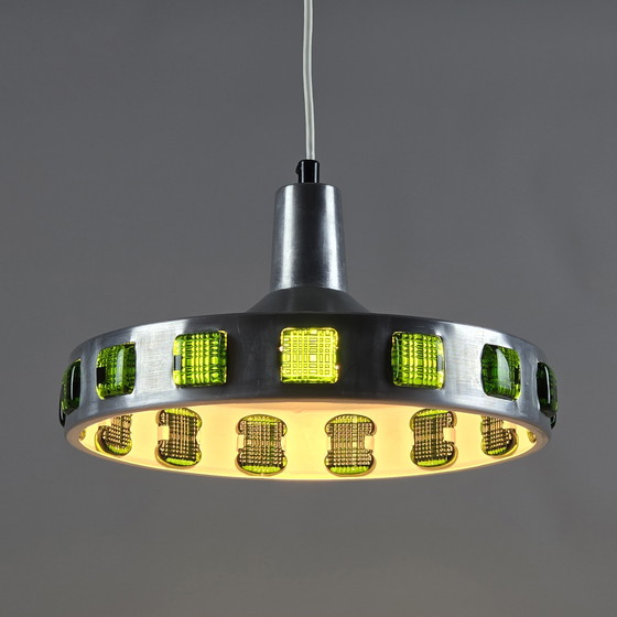 Image 1 of 1960s Vintage Swedish Pendant Lamp By Einar Bäckström & Erik Höglund For EWÅ, Erik Wärnå.