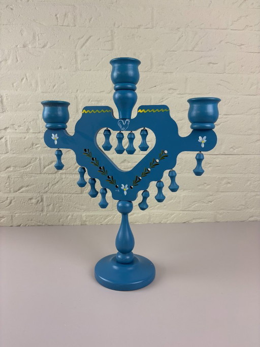 Candelabro da chiesa svedese, arte popolare, anni '80