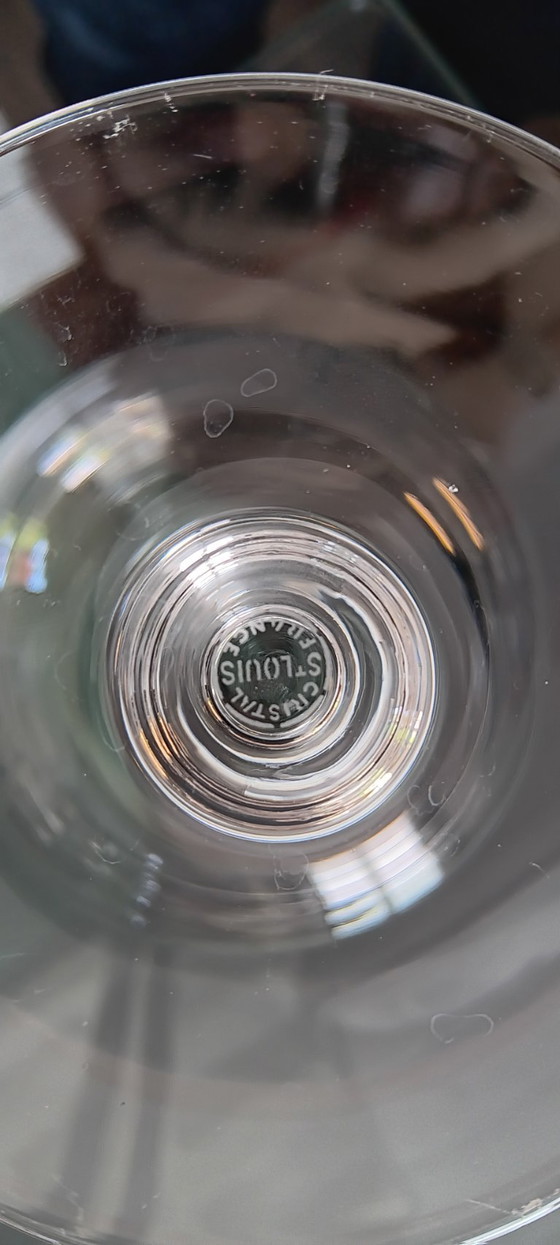 Saint-Louis "Uni" model bordeauxrood glas – Glazen & Karaffen, Crystal (photo 5 of 5)