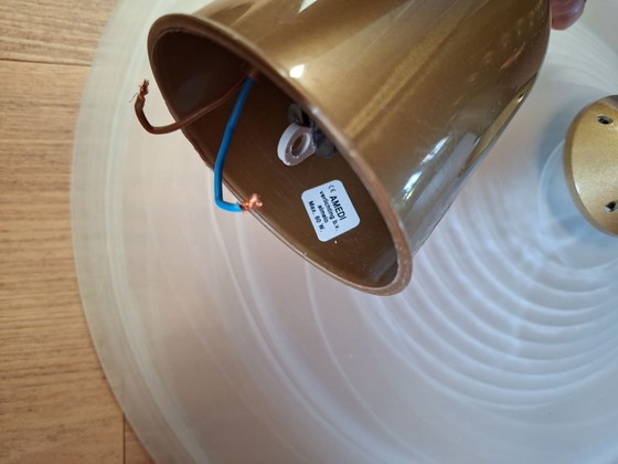 Vintage Amedi UFO pendant lamp – Space Age – white glass Ø 44 cm – Table lamps, Plastic (photo 2 of 5)