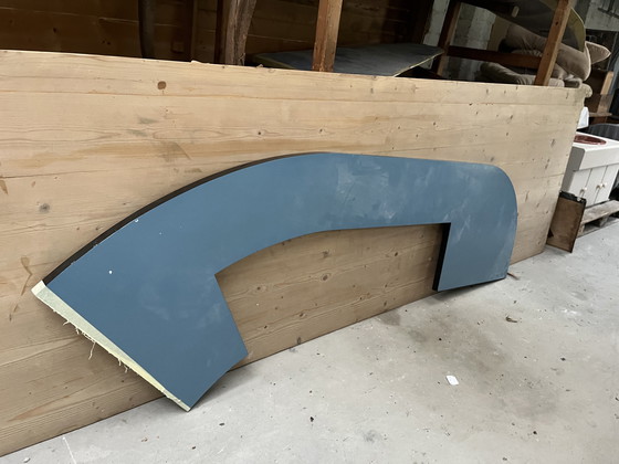 Image 1 of 1950s oak and Formica bar