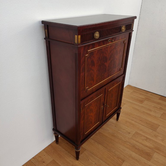 Image 1 of Antieke Mahoniehouten Secretaire in Empire-stijl