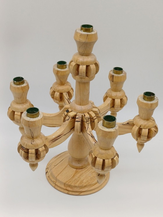 Bellissimo portacandela in legno scandinavo – Rolf Axelsson, Portacandele, Ottone (photo 5 of 14)