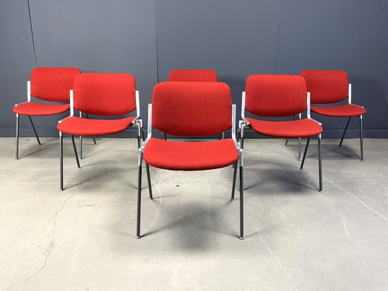 Image 1 of Vintage DSC 106 Side Chairs by Giancarlo Piretti for Castelli, 1970s - set of 6