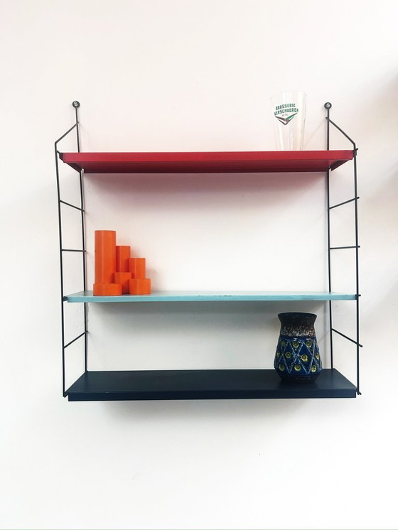 Image 1 of Vintage driekleurige wandplank