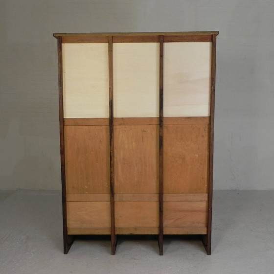 Image 1 of Eichenschrank mit Rollläden und 3 Rollläden, 180 cm hoch, 1950er Jahre