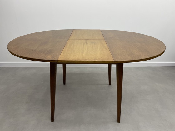 Image 1 of table à manger ronde extensible vintage