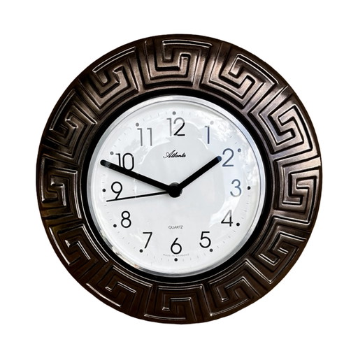 Grey ceramic wall clock, Atlanta, Germany, 1980s.