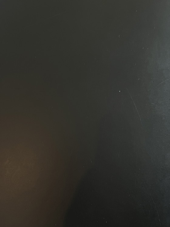 Image 1 of Table de salle à manger Tara avec plateau en linoléum noir