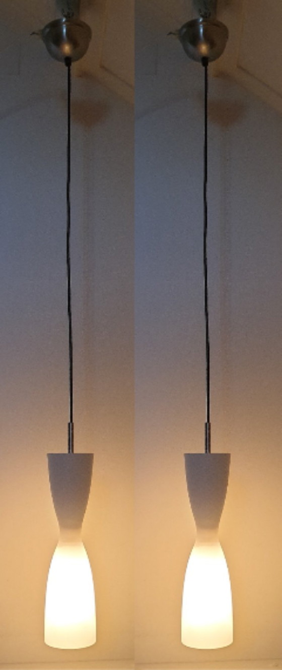 Image 1 of Hala Zeist 2 Lampes à Suspension en Verre Opalin