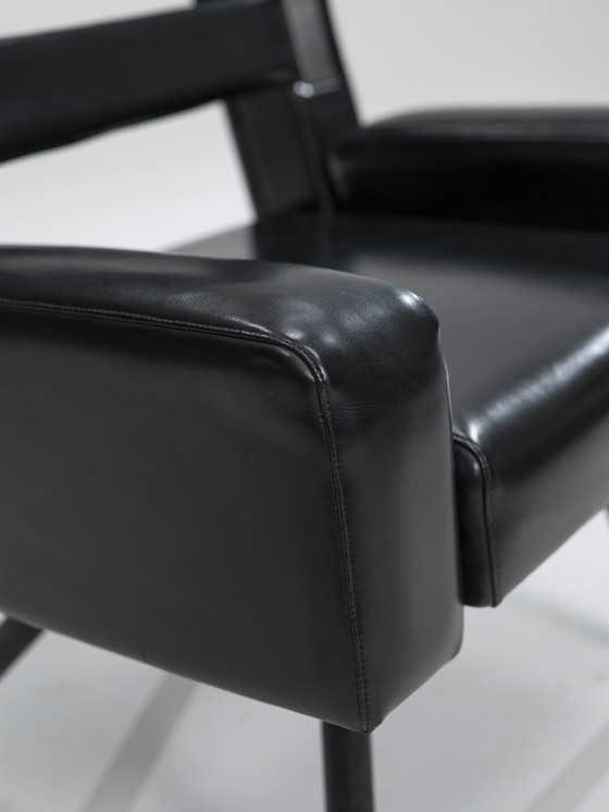 Image 1 of Leatherette Armchair Prototype, Italy, 1980s