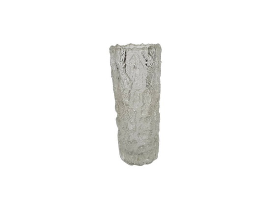 Image 1 of Georgshutte - 'ice glass' - cylinder glass - West Germany - 1960's